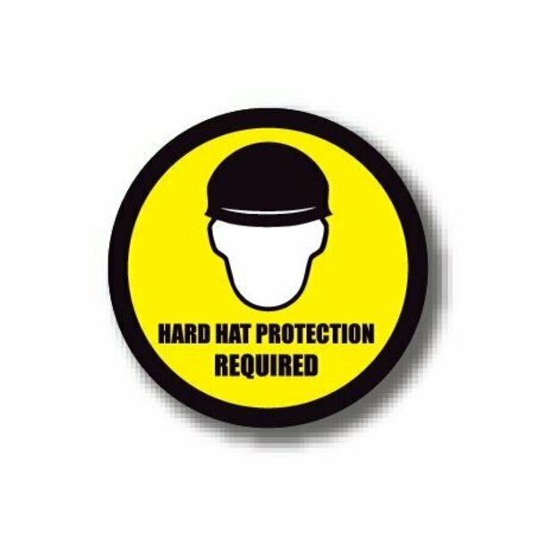 Ergomat 24in CIRCLE SIGNS - Hard Hat Protection Required DSV-SIGN 576 #0142 -UEN